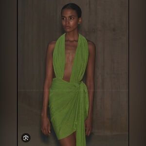 baobab green dress Baobab Bari Green Lagoon Halter Maxi Dress